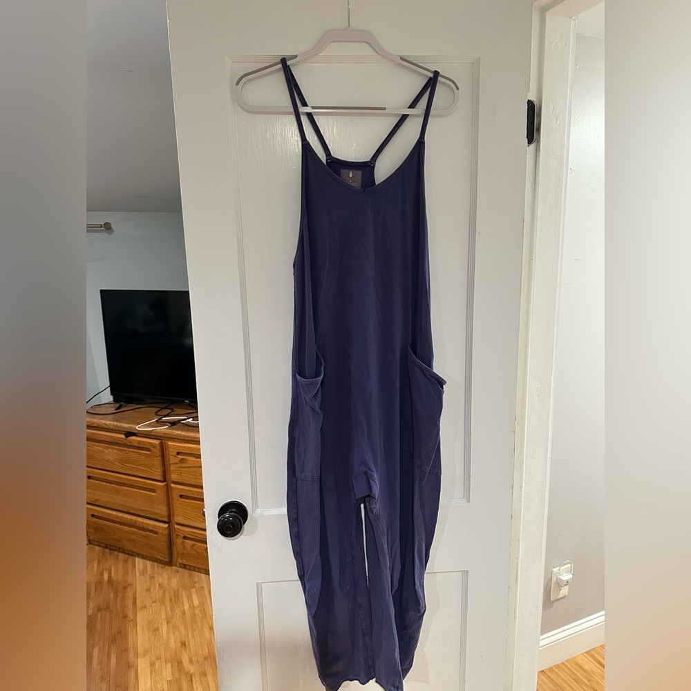 Royal Blue/ Purple free people jumpsuit